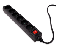 HAMA Listwa zasilająca Standard 6gn, 1.5m, czarna - 1416393 - zdjęcie 2